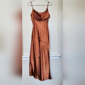 Saints + Secrets Formal Cowl Neck Dress.  Size Large